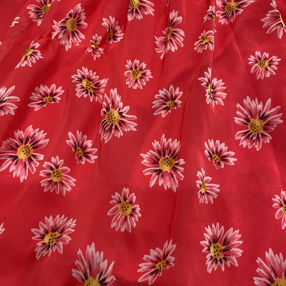 Monteau girl  white lace style dress w bow in back sz 7/8 girls sparkle belt - Picture 2 of 6